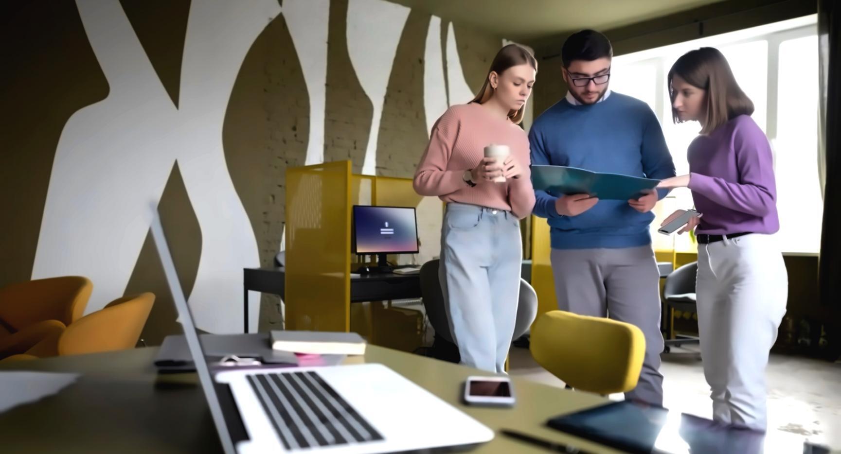 Professional business environment at cenavorytos offices